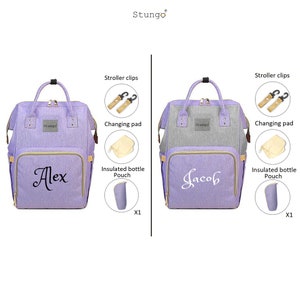 Personalized large diaper bag knapsack custom monogram backpack sale