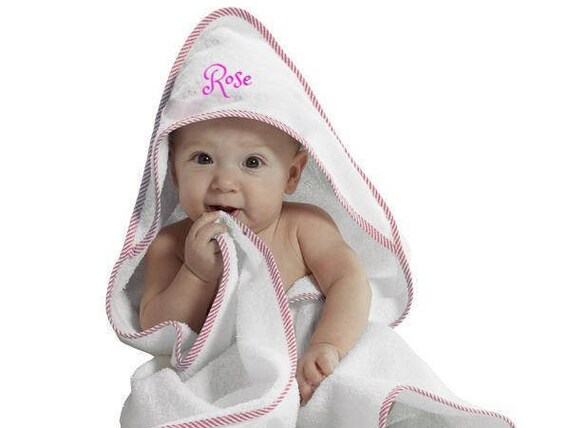 personalized hooded bath towels