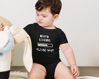 Diaper Loading | Newborn Onesie/Bodysuit | Funny Baby shower Gift - Infant Onesie - Baby Boy - Baby Girl