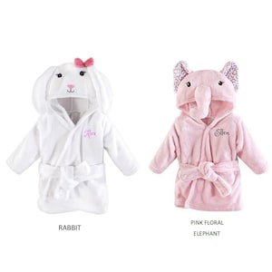 Albornoz de bebé personalizado - TORTUGA - Albornoz infantil - Monograma personalizado / Regalo bordado con nombre / Elefante / Bebé / Baby Shower / Albornoz para bebé