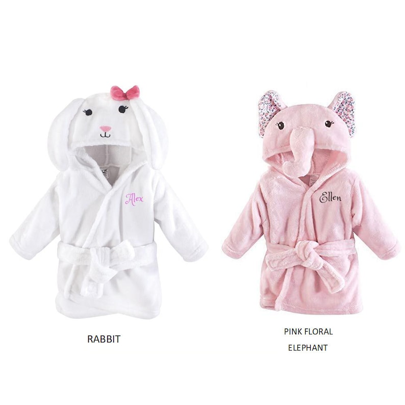 PERSONALIZED Baby Bathrobe GIRAFFE infant Bath Robe custom Etsy