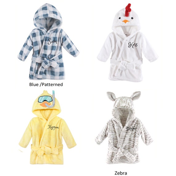 Peignoir animaux bébé personnalisé new arrivals