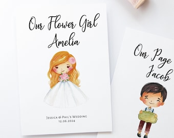 Personalized Children's Wedding Activity Book with Crayons