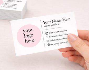 Custom Logo Business Cards: Personalised & Printed Design