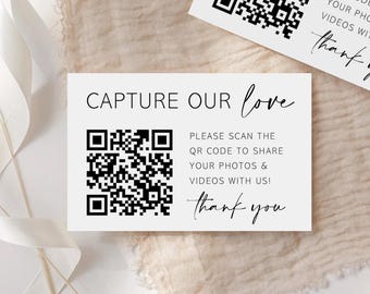 Personalised Wedding QR Code Cards: Share the Love