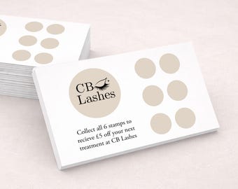 Printed Business Loyalty Cards with Logo - Reward Scheme for Clients