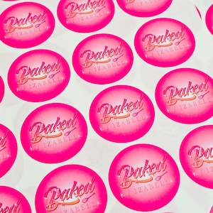 37mm Logo Stickers - Custom Branded Labels for Small Business image 1