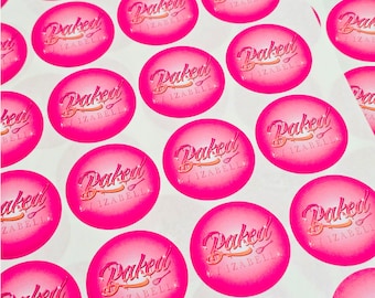 37mm Logo Stickers - Custom Branded Labels for Small Business