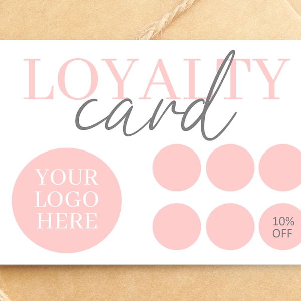 Logo Loyalty Cards for Small Businesses - Printed Loyalty Reward Cards with Logo