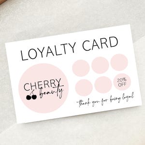 Gedruckte Kundentreuekarte mit Logo - Personalisierte Loyalty Scheme Karten
