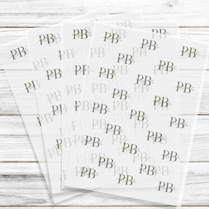A4 Personalised Business Logo Vellum - Translucent Packaging Paper - Product Wrapping Sheets - Small Business Packaging Vellum Paper Sheets
