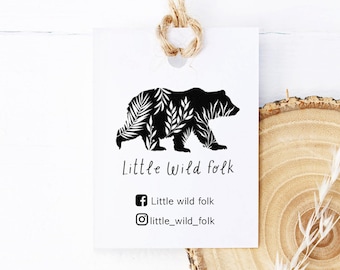 Custom Logo Swing Tags, Business Branding Tags, Product Labels