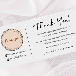Personalisiertes Geschäft Danke für Ihre Bestellung Compliment Slips Card, kundenspezifische Verpackungsbelege, Ihre Wording Compliment Slips