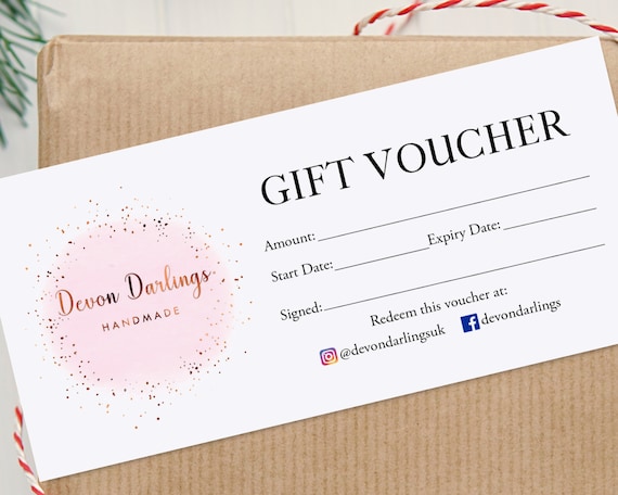 Buy Gift Certificates for Small Businesses Logo Gift Vouchers Christmas Gift  Vouchers Personalised Gift Cards Printed Gift Certificates Online in India  