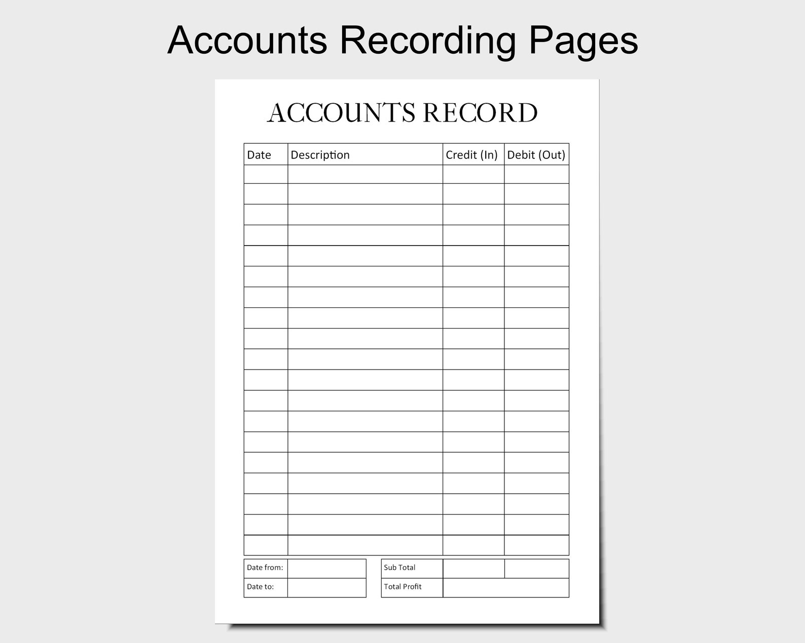 Business Accounts Book Small Business Account Tracker Note Etsy UK
