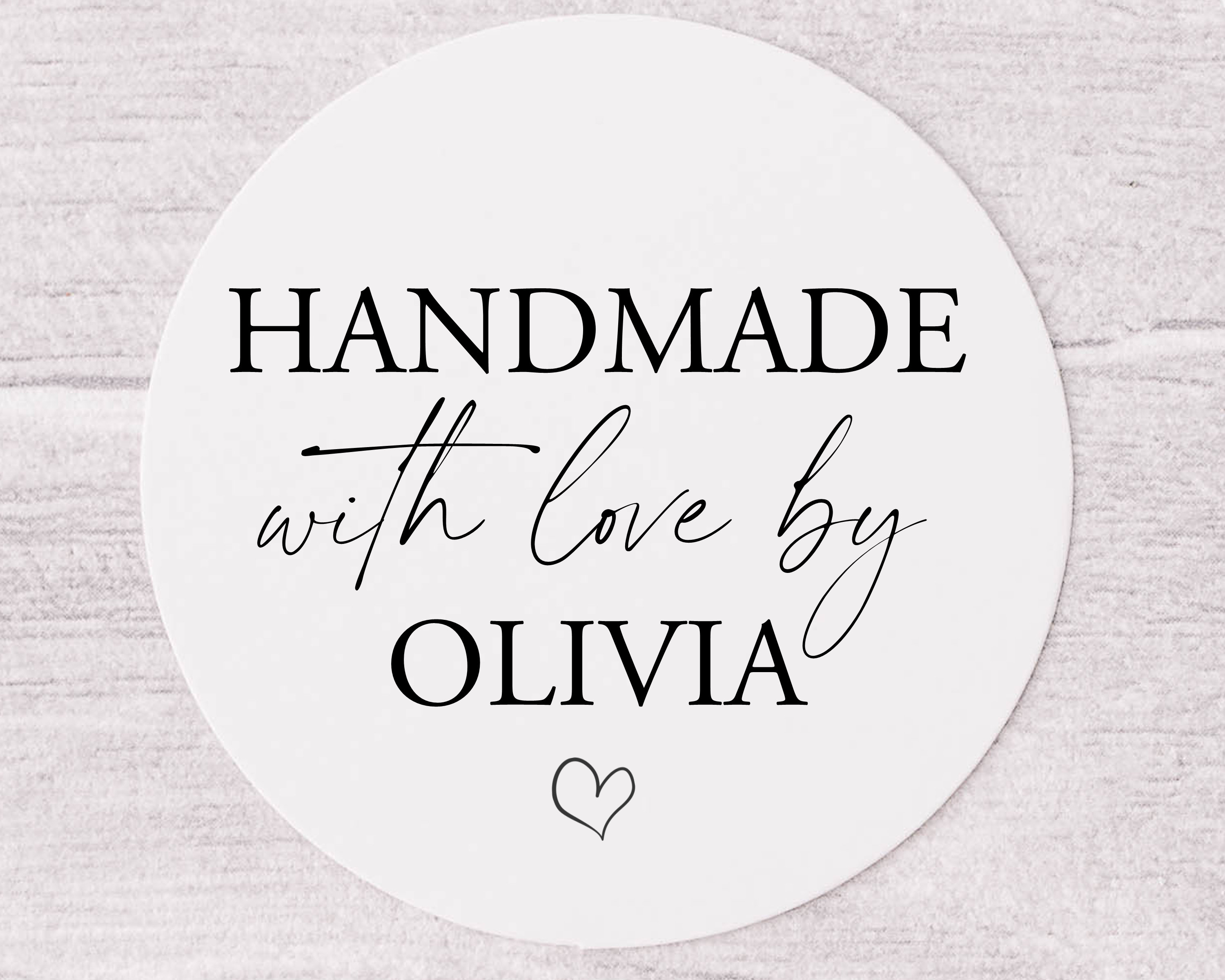 Personalised Handmade by étiquettes main Imprimer Mini autocollants pré imprimé Personalised Handmade by étiquettes main Imprimer Mini autocollants pré imprimé