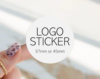 Custom Logo Stickers - Small Business Matte Circle Labels Branded