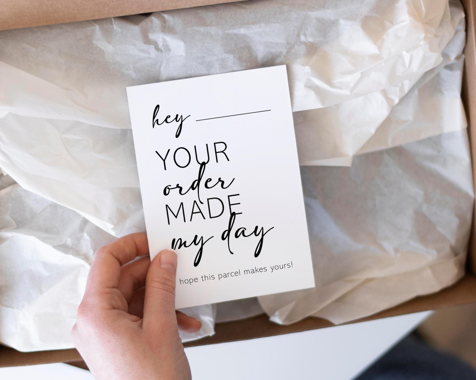 Small Business Your Order Made My Day Cards
