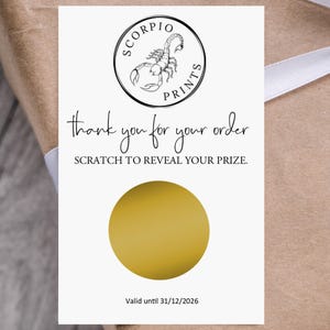 Personalized Business Scratch Cards – Loyalty, Thank You