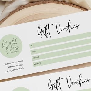 Gift Vouchers for Businesses - Printed and Personalised Gift Cards - Business Gift Vouchers - Custom Gift Cards