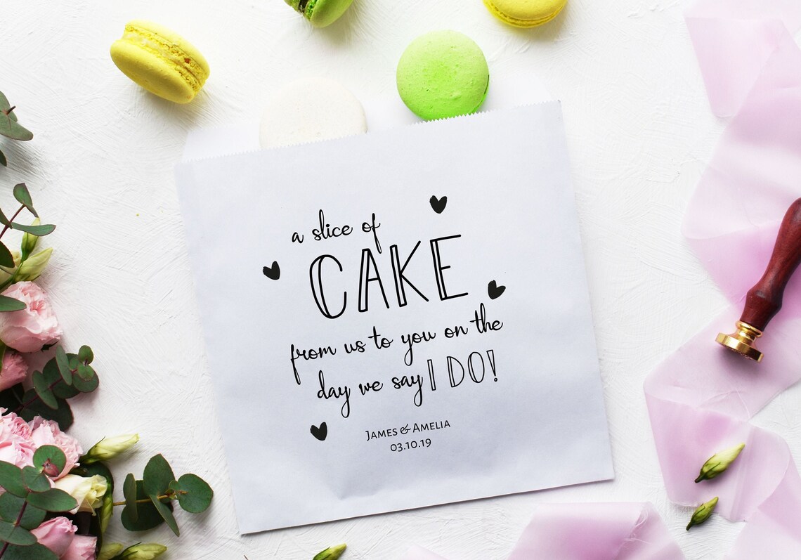 Wedding Cake Bags White Paper Bags for Wedding Cake A Etsy
