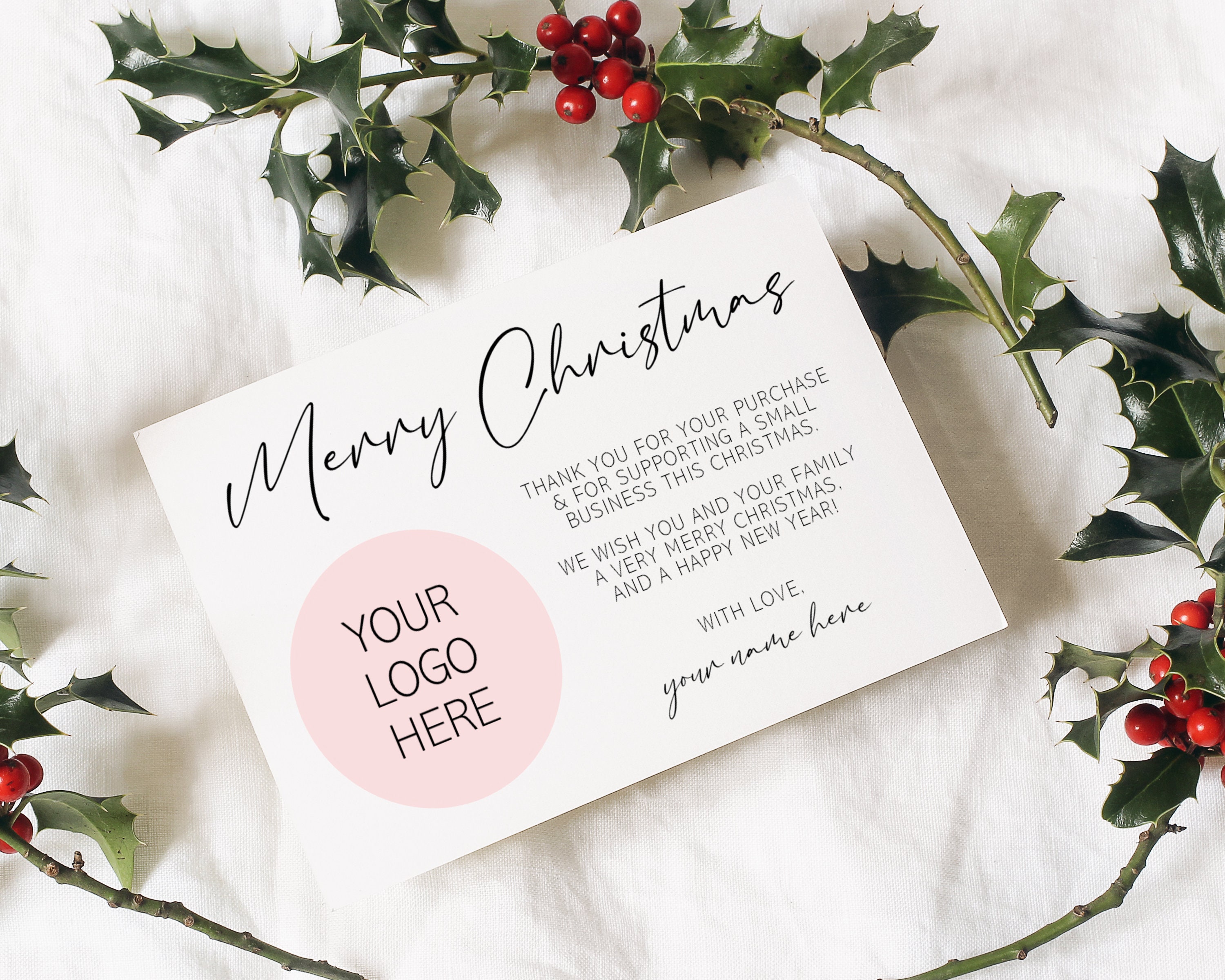 Merry Christmas Business Cards 