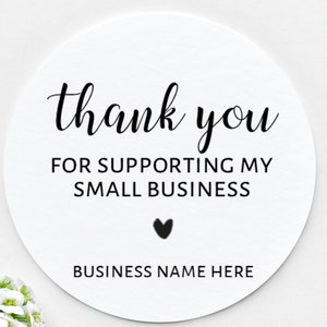 Thank You for Supporting a Small Business Personalised Small Business ...