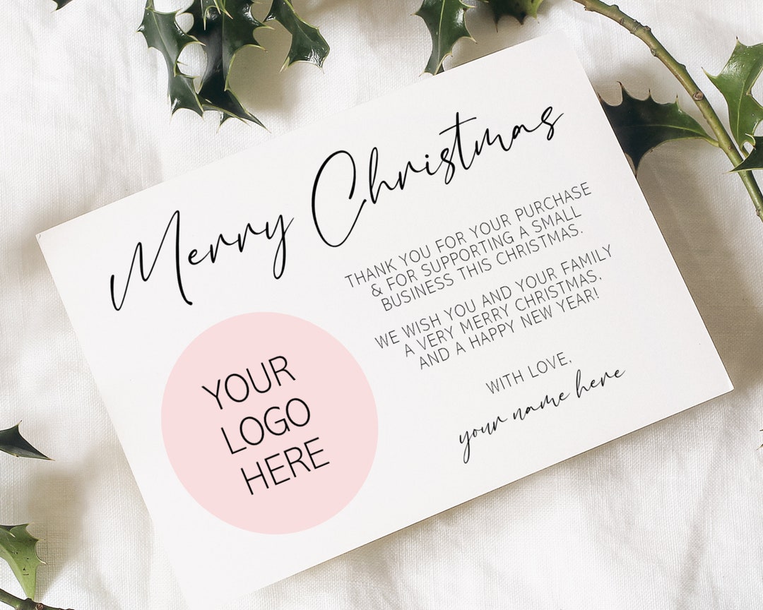 Merry Christmas Business Cards 