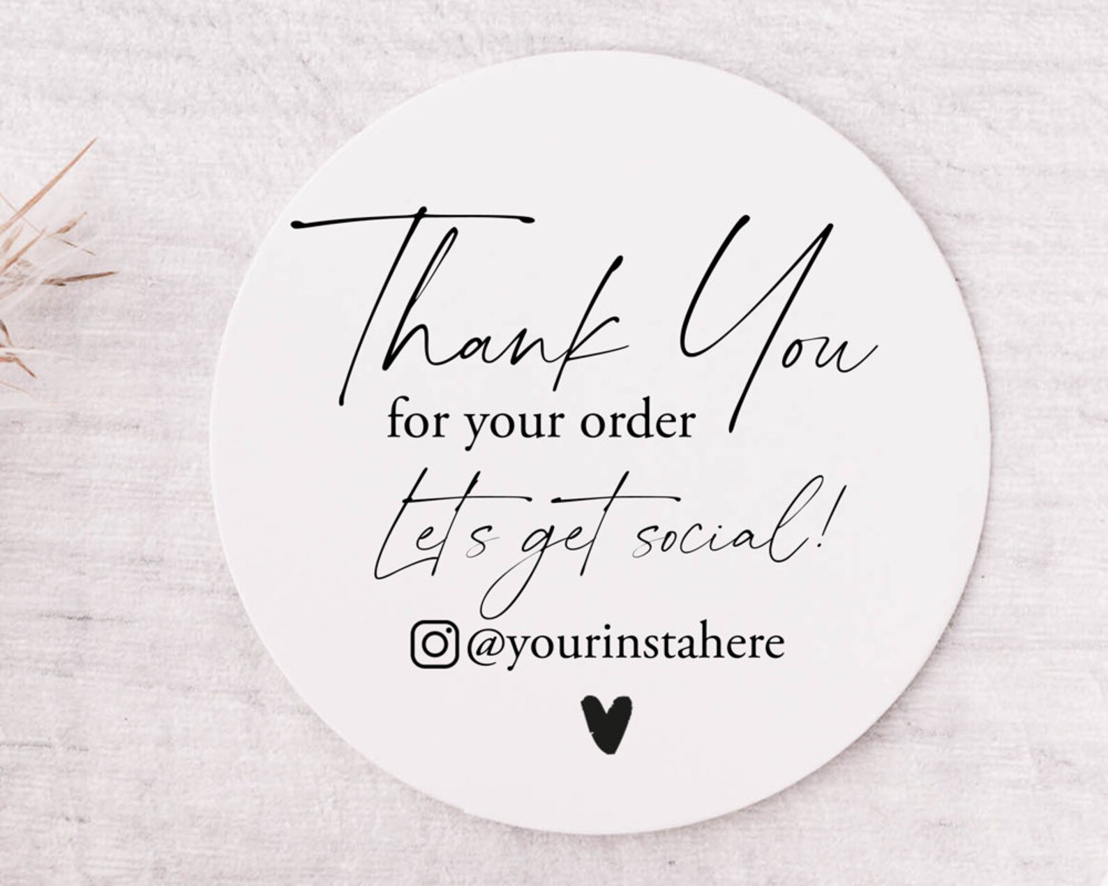 Thank You Business Stickers Stickers for Instagram Etsy