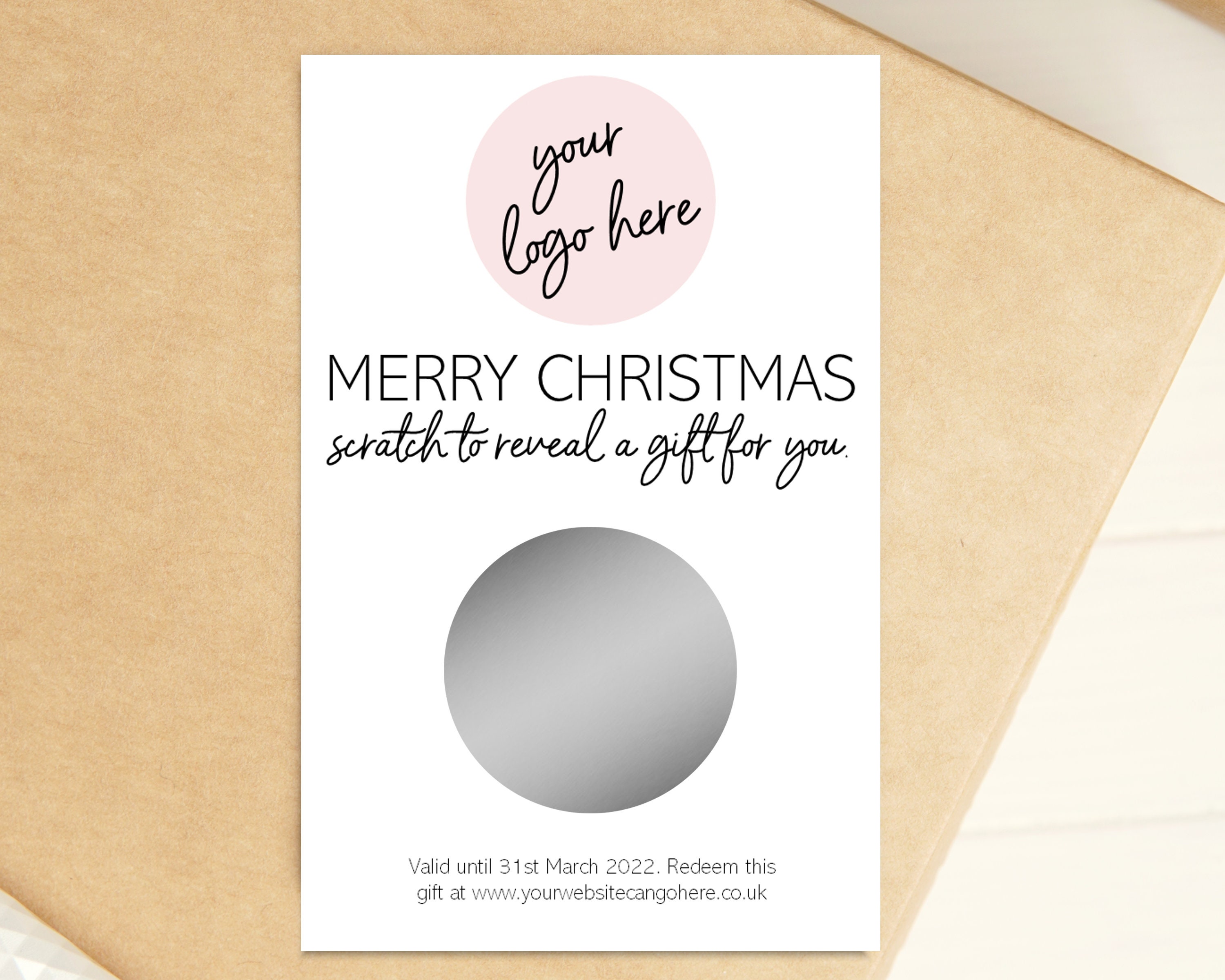 Christmas Gift Card Deals 2022 Merry Christmas Gift Cards Small Business Loyalty Scratch | Etsy Ireland