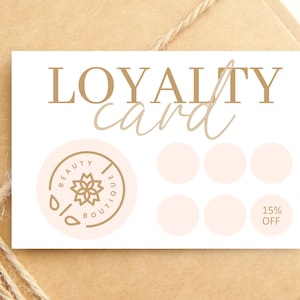 Cartes de fidélité personnalisées - Cartes de fidélité imprimées avec le logo de l'entreprise pour les coiffeurs, esthéticiennes, poseurs d'ongles, salons de coiffure, cafés.