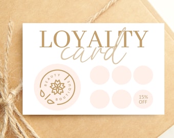 Custom Loyalty Reward Cards - Printed Loyalty Cards with Business Logo on for Hairdressers, Beautician, Nail Tech, Salon, Coffee Shop.