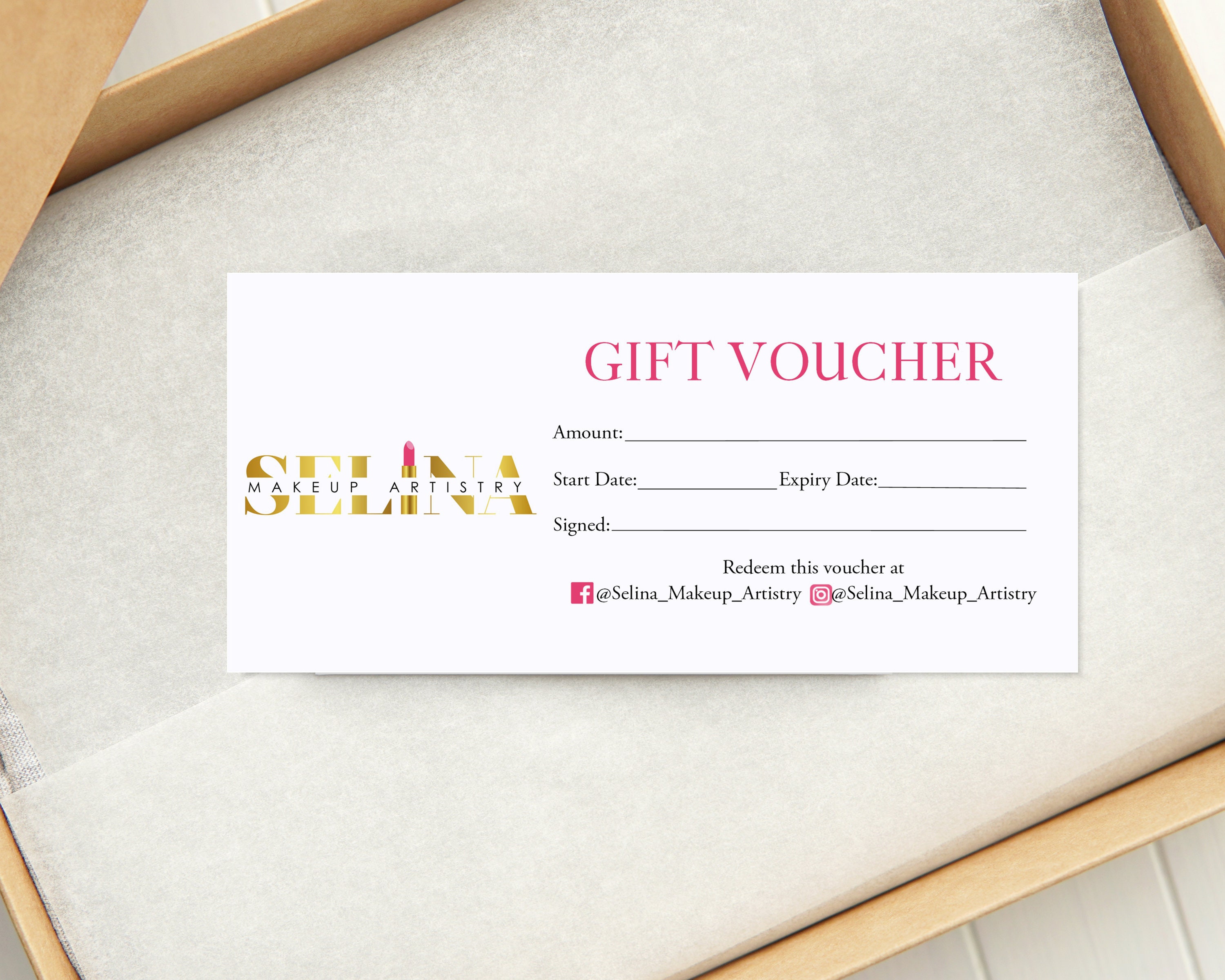 Printed Gift Vouchers for Small Businesses Logo Gift - Etsy UK