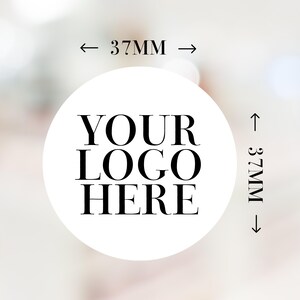 37mm Logo Stickers - Custom Branded Labels for Small Business image 3