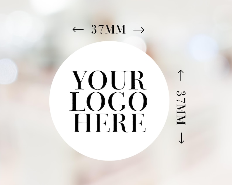 37mm Logo Stickers - Custom Branded Labels for Small Business image 3