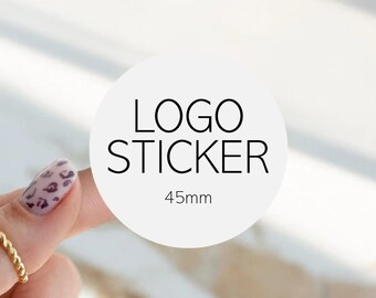 Business Logo Sticker Sheets - 45mm Round Circle Labels