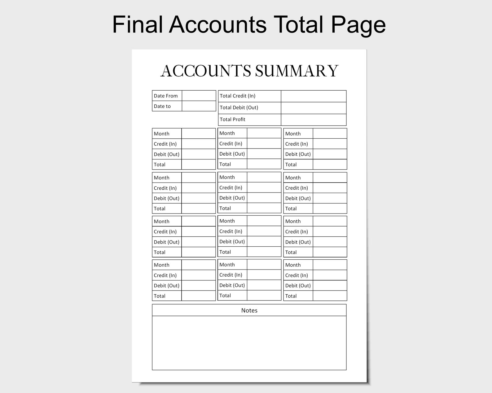 Business Accounts Book Small Business Account Tracker Note Etsy UK