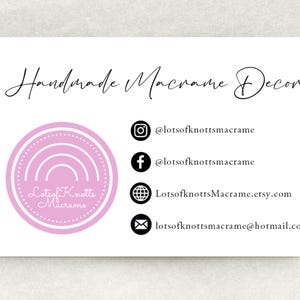Personalisierte Visitenkarten, bedruckt mit deinem Business Logo, Business Informationen und Social Media.
