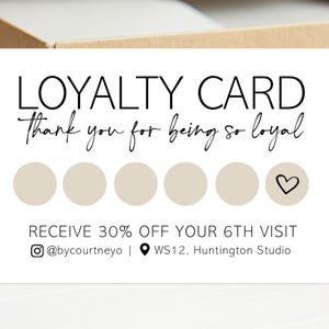 Gedruckte Kundenkarte für kleine Unternehmen - personalisierte Loyalty Rabatt-Visitenkarten für treue Kunden