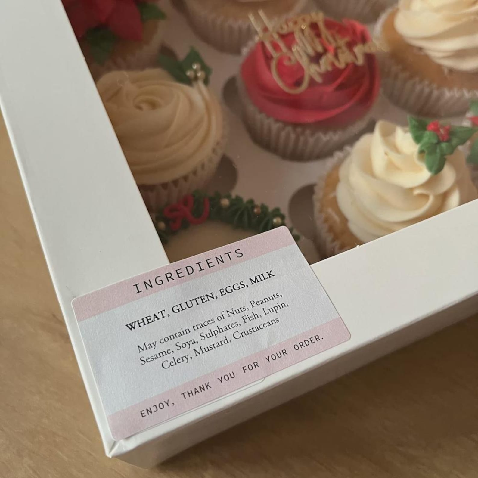 Printed Ingredients Stickers - Custom Ingredients List - Personalised ...