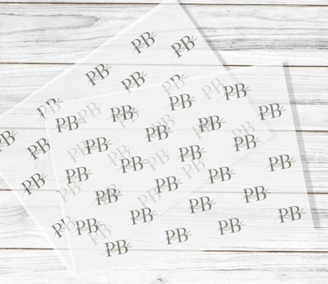 Logo Vellum Paper Wrap A4 Translucent Packaging Paper Etsy