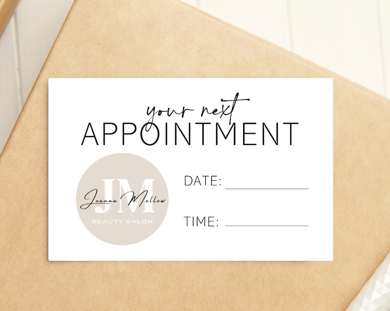 Appointment Cards Printed With Logo – Salon Business Cards - Etsy