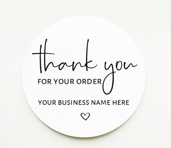 Gepersonaliseerd bedankt voor uw bestelling kleine bedrijven Small Business Stickers Custom Thank You Stickers Verpakking Stickers Labels