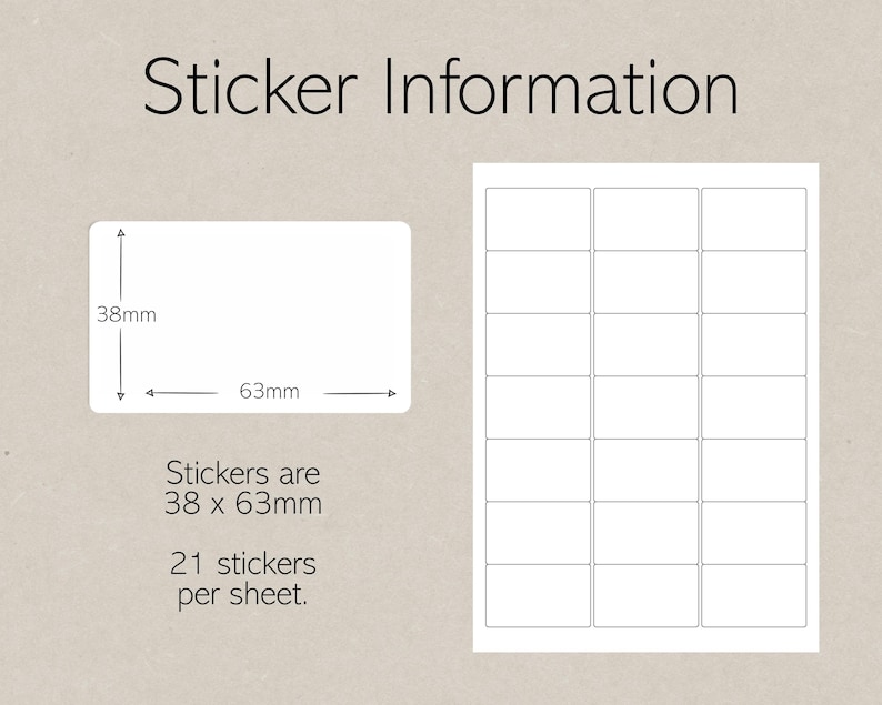 Printed Ingredients Stickers - Custom Ingredients List - Personalised ...