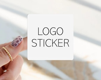 Custom Square Logo Stickers – Branded Square QR Code Labels