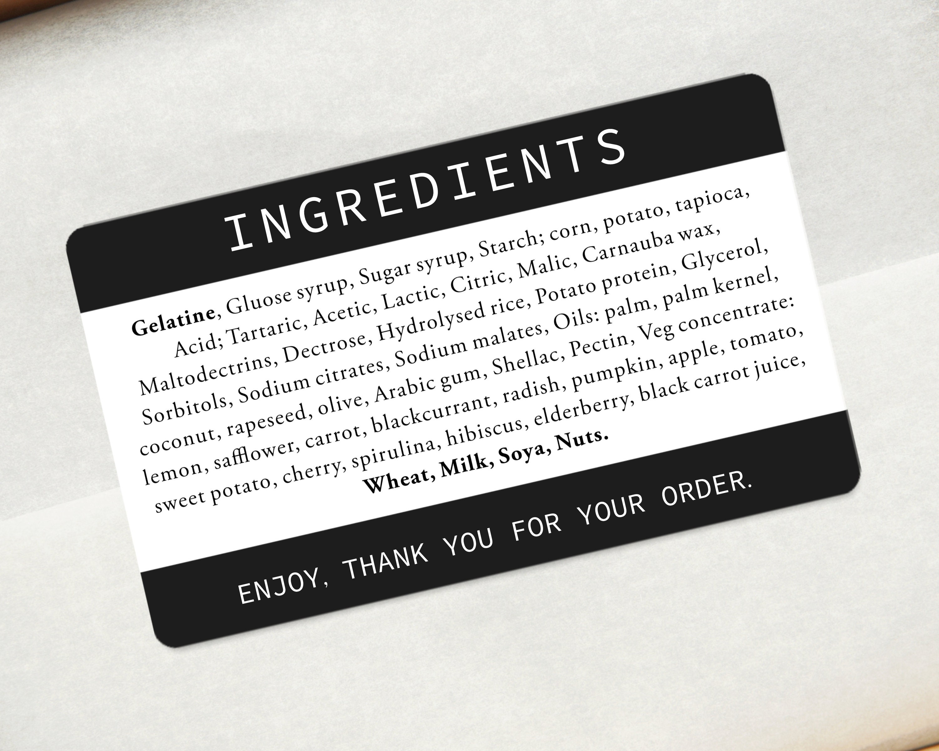 Ingredient Labels - Etsy