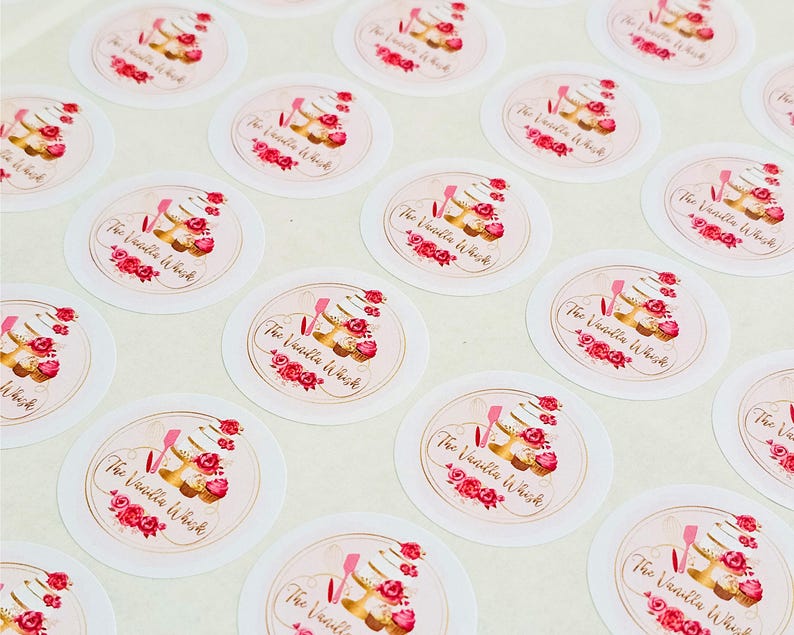 37mm Logo Stickers - Custom Branded Labels for Small Business image 8