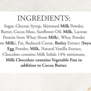 Printed Ingredients Labels - Custom Ingredients List Stickers - Personalised Ingredient Labels UK