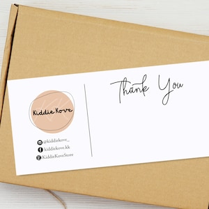 Personalised Business Logo Thank You Compliment Slips, Logo Compliment Slips, Custom Compliment Paper,  Business Packaging Slip