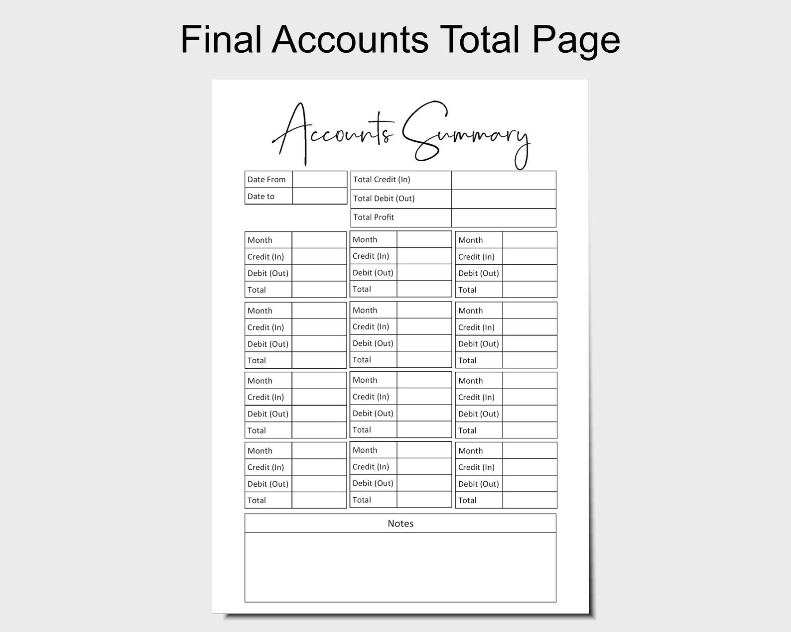 Personalised Kraft Brown Accounts Book Business Accounts Etsy